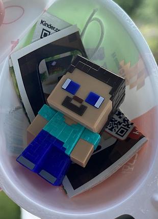 Колекційна фігурка kinder joy minecraft (кіндер джой майнкрафт) - стів