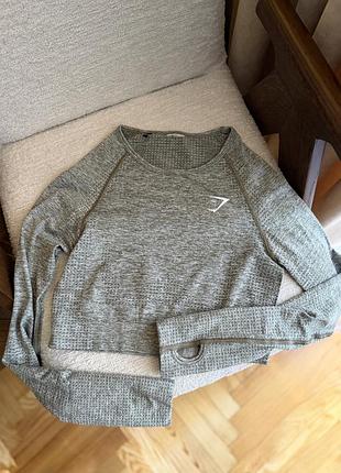 Зелений хакі спортивний рашгард gymshark