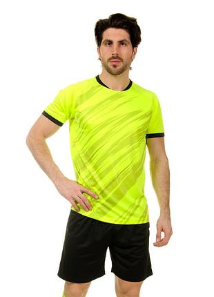 Форма футбольна co-8246 l-3xl салатово-чорний, 2xl