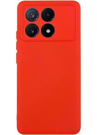 Чохол tpu getman liquid silk full camera для xiaomi poco x6 pro червоний / red