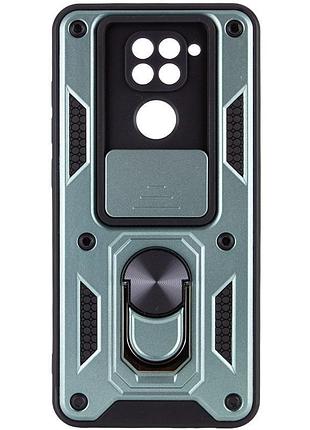 Чехол ummi camshield serge ring для xiaomi redmi note 9 / redmi 10x зеленый / green