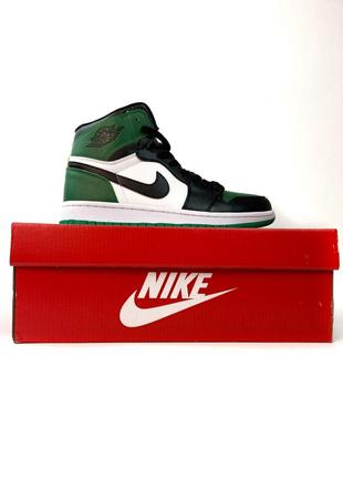 Кроссовки высокие сникерсы nike air jordan 1