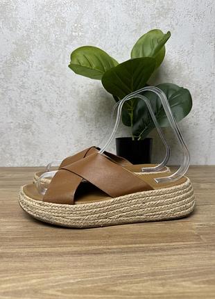 Жіночі шкіряні шльопанці fitflop розмір 40