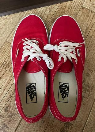 Червоні кеди vans 2