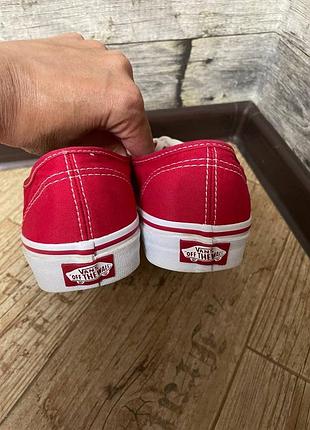 Червоні кеди vans 3