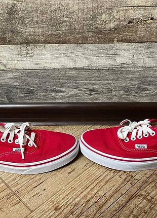 Червоні кеди vans 4