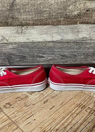 Червоні кеди vans 5