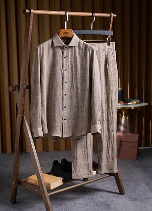 Чоловічий літній костюм з льону zegna