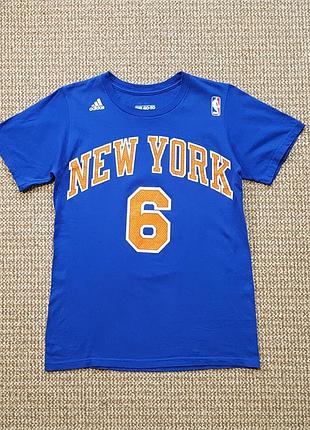 Adidas nba new york knicks #6 tyson chandler футболка оригінал (s)