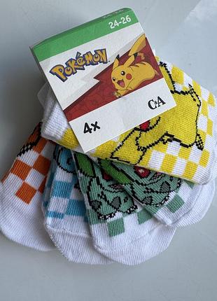 Набор носков c&amp;a р. 24-26 (2-4 года) pokemon