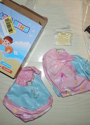 Детские надувные нарукавники peppa для плавания armring от 1 до 6 лет с 3-камерной независимой системой безопасности размер s