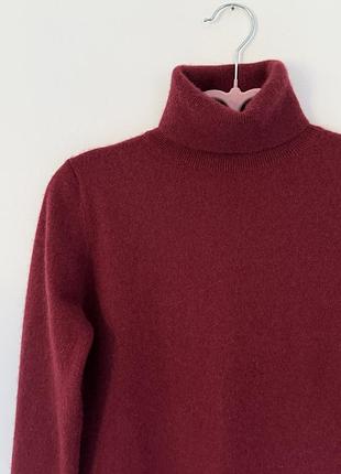 Светр гольф кашеміровий j.crew розмір s бордового кольору 3
