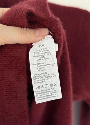 Светр гольф кашеміровий j.crew розмір s бордового кольору 5