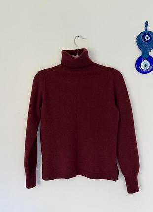 Светр гольф кашеміровий j.crew розмір s бордового кольору 7