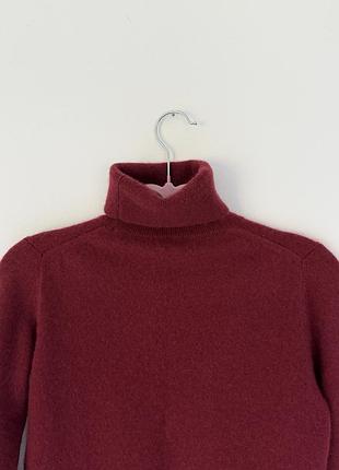 Светр гольф кашеміровий j.crew розмір s бордового кольору 8