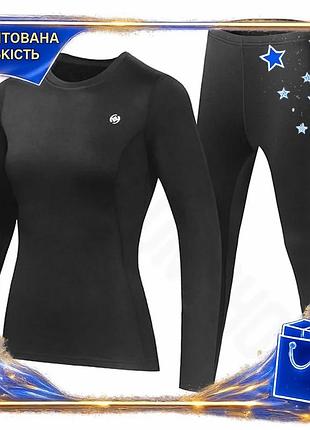 ★➚термобілизна жіноча xintown nyxt19jbyd чорна 2xl зимовий комплект для активного відпочинку термокостюм dm-11
