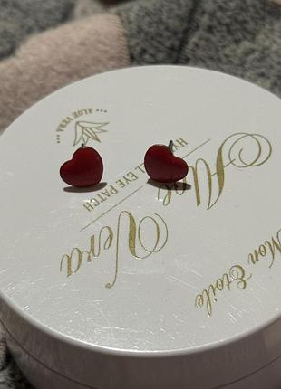 Сережки сердечка ❤️