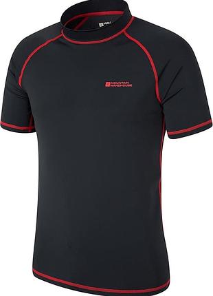 Футболка швидкосохнуча спортивна mountain warehouse mens uv rash vest - swim shirt, fast dry-outdoors
