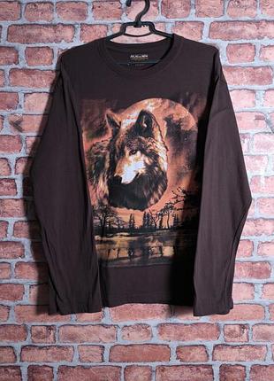 Кофта лонгслив с волком atlas for men волк леса forest wolf
