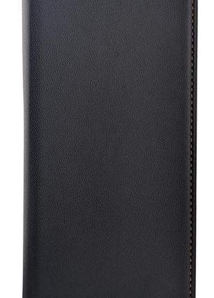 Чехол книжка leather flip для infinix note 60 pro на магните с подставкой черный