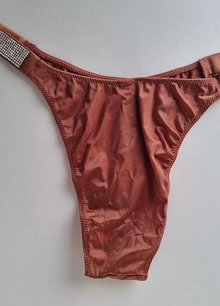 Тонкие трусики бразильянки со стразами victoria's secret, m