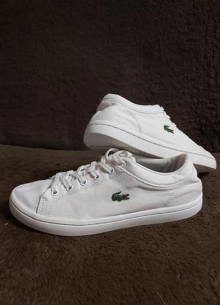 Мокасины, кеды lacoste оригинал. размер по бирке 38.