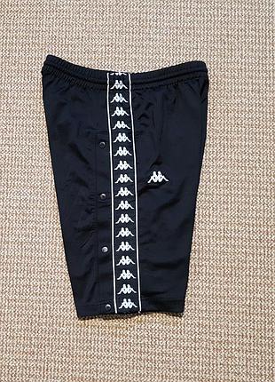 Kappa snap tape logo shorts шорты спортивные с лампасами оригинал (m)