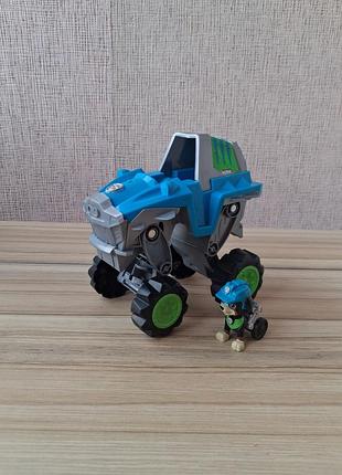Машинка spin master paw patrol rex c фигуркой