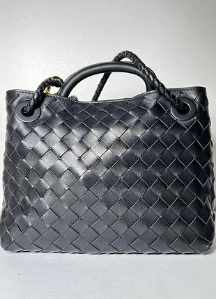 Сумка жіноча bottega veneta small andiamo intrecciato, чорна