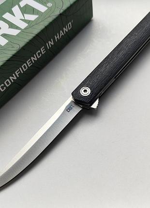 Нож джентльмен crkt ceo flipper grn 7097 black