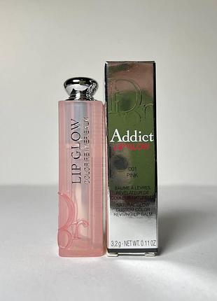 Бальзам для губ dior addict lip glow 001 pink