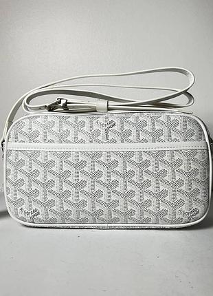 Сумка женская goyard cap-vert pm, белая