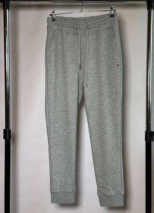 Мужские спортивные штаны tommy hilfiger essential sweatpants slim fleece light grey (th17001.4m)