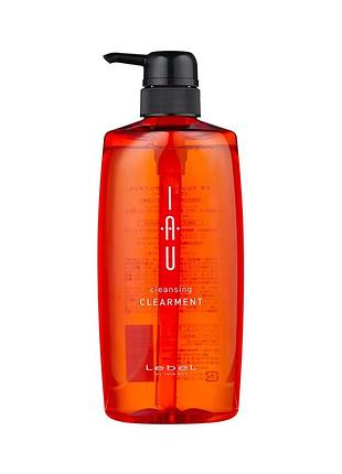 Очищающий шампунь для ежедневного ухода lebel iau cleansing clearment 600 мл