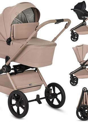 Універсальна коляска 3 в 1 lionelo freya 3in1 beige sand