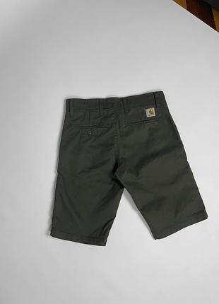 Стильні чоловічі шорти carhartt у зеленому кольорі. дуже гарний стан (9/10). розмір: xs-s точні заміри: •оригінал