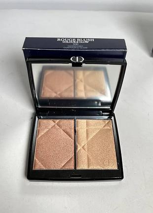 Многоцелевая палитра для лица dior rouge blush colour and glow 100