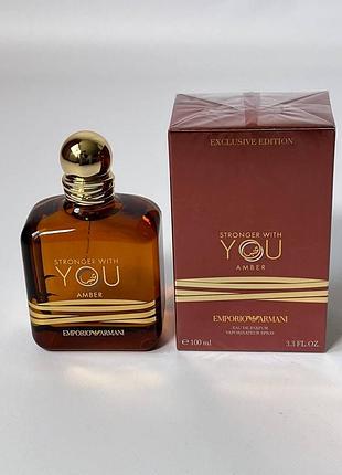Парфумована вода giorgio armani stronger with you amber eau de parfum spray for men, 100ml