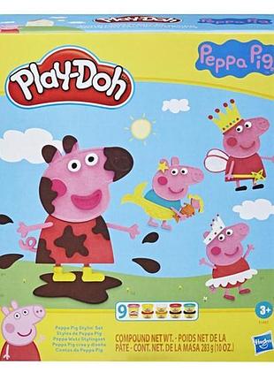 Набор с пластилином play-doh свинка пеппа (f1497)