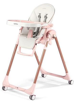 Стульчик для кормления peg-perego prima pappa follow me розовое золото (ih01000000bl00)