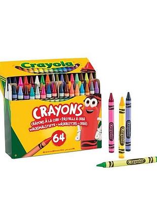 Набор восковых мелков crayola crayons 64 цвета (52-6448)