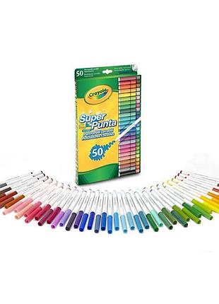 Набор фломастеров crayola markers 50 цветов (7555)