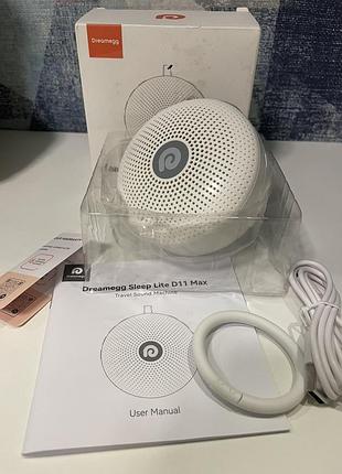 Генератор білого шуму dreamegg для немовлят - портативний генератор білого шуму d11 з 21 заспокійливим звуком.
