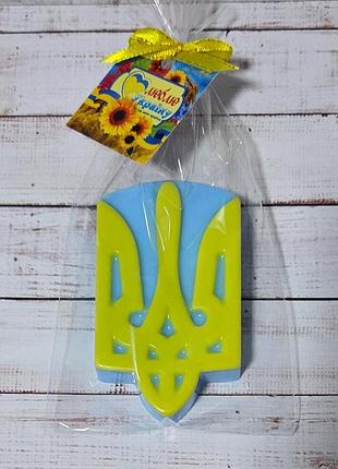 Патриотическое мыло ручной работы "герб украины"