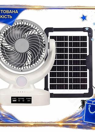 Dm вентилятор на сонячній специфікація 2.2 батареї megatop з led лампою 8вт для дому та офісу. spe|lz