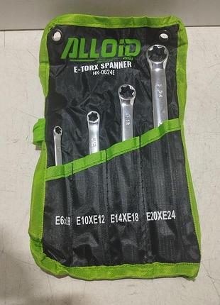 Alloid набор ключей torx 6x8/10x12/14x18/20x24