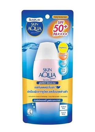 Солнцезащитный увлажняющий и осветляющий гель rohto sunplay spf50+ pa++++ 80г