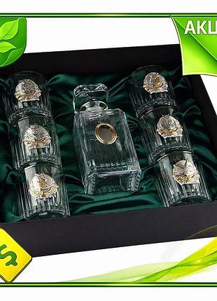 Ve набор для виски boss new version crystal охотник графин и 6 бокалов хрусталь для мужчин и женщин по n6w_ver