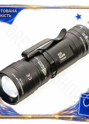 Dm фонарик troika eco спецификация 2.2 beam с usb-зарядкой алюминиевый черный ручной светодиодный фона spe|lz