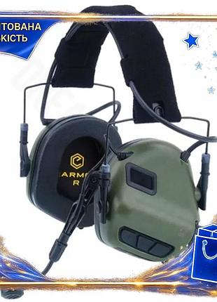 Dm навушники активні earmor специфікація 2.2 m32 оливкові для стрільби захисні навушники з посиленням spe|lz